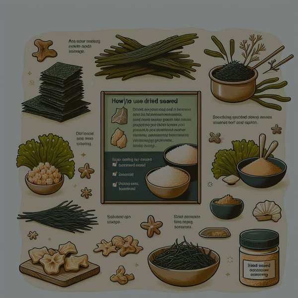 Quelle est la meilleure manière d'utiliser les algues séchées en snacks et assaisonnements ?