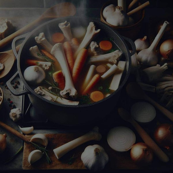 Comment faire un bouillon d'os maison riche en nutriments pour des soupes et sauces ?